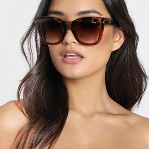 Quay After Hours Sunglasses In Tort And Brown Tortoise Lens